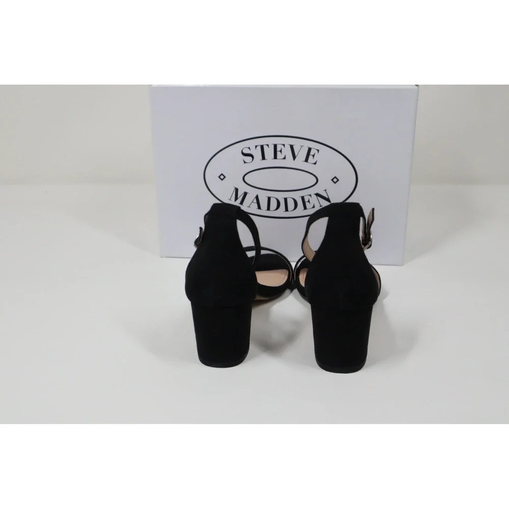 Steve‎ Madden Jcarrson Big Girls Dress Sandal - Black - Size 4